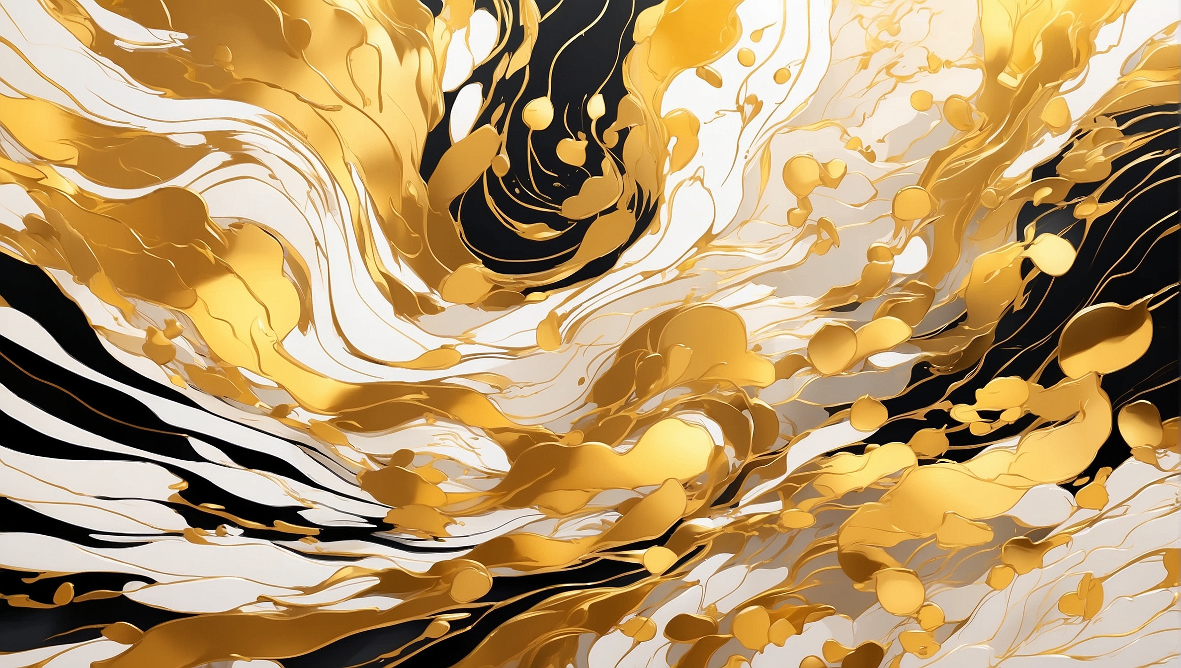 HIMMELART, abstract background, gold, black, white